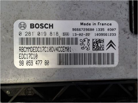 CALCULATEUR MOTEUR PEUGEOT 2008
