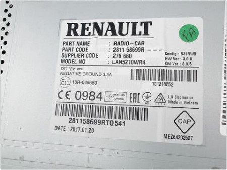 AUTORADIO RENAULT CLIO