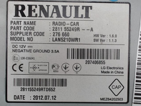 AUTORADIO RENAULT CLIO