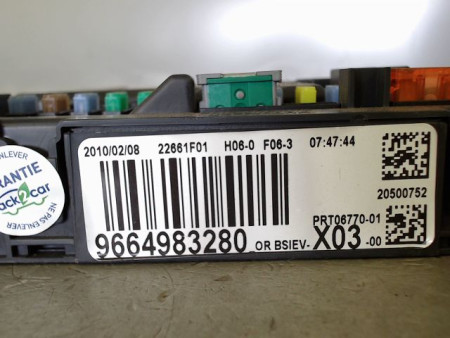BOITIER GESTION HABITACLE CITROEN C3