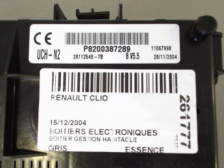 BOITIER GESTION HABITACLE RENAULT CLIO