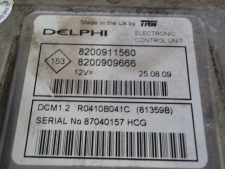 CALCULATEUR MOTEUR RENAULT MODUS