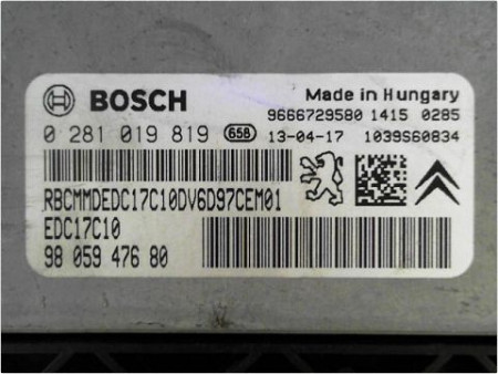 CALCULATEUR MOTEUR CITROEN C3 PICASSO PH2 2012-