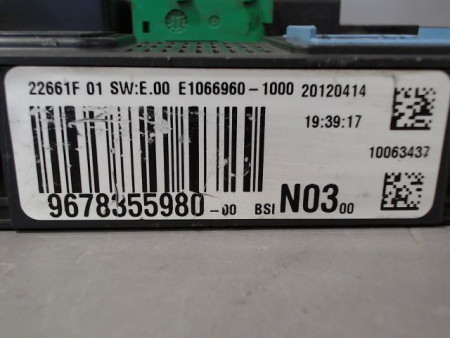 BOITIER GESTION HABITACLE PEUGEOT 208 12-15