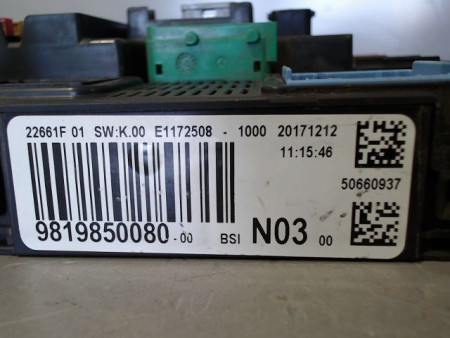 BOITIER GESTION HABITACLE PEUGEOT 2008 PH2 2016-