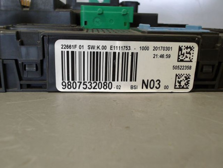 BOITIER GESTION HABITACLE PEUGEOT 2008 PH2 2016-
