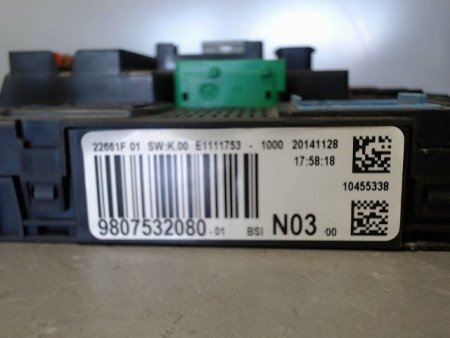 BOITIER GESTION HABITACLE PEUGEOT 208