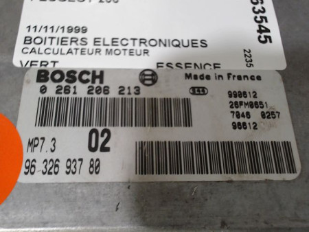 CALCULATEUR MOTEUR PEUGEOT 206